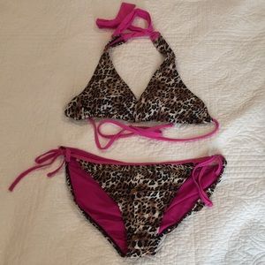 Womens cheetah print bikini